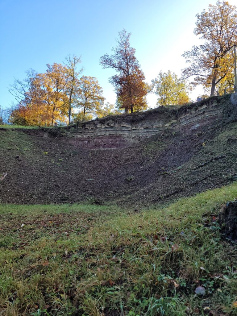 Die Erdschichten am Kotzenloch geben uns Rückschlüsse über die geologische Geschichte unseres Landes