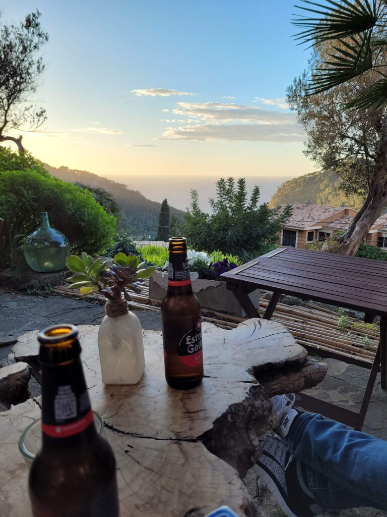 Bier auf der terasse